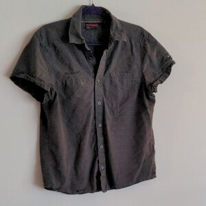 Mammut Black and Gray Casual Button Down Shirt